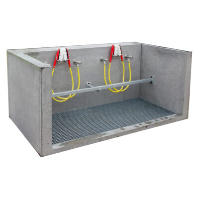 Station de lavage de chaussures en béton résistant au gel