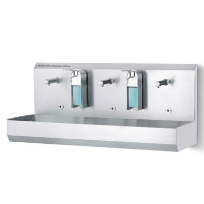 Lave-mains collectif avec capteur 2-6 en acier inoxydable