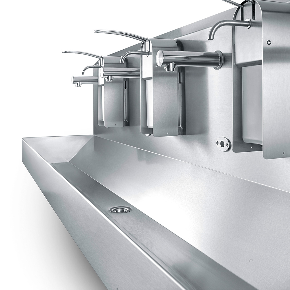 Lave-mains collectif avec capteur 2-6 en acier inoxydable - Image 6