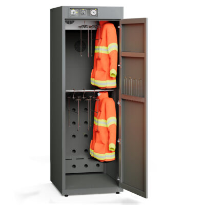 Armoire séchante par condensation pour 8 vestes de travail et pantalons de travail