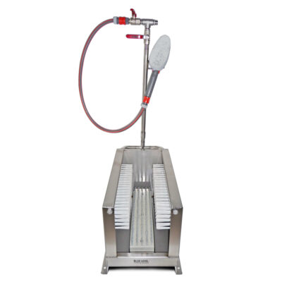 Nettoyage de bottes en acier inoxydable avec Bac de récupération