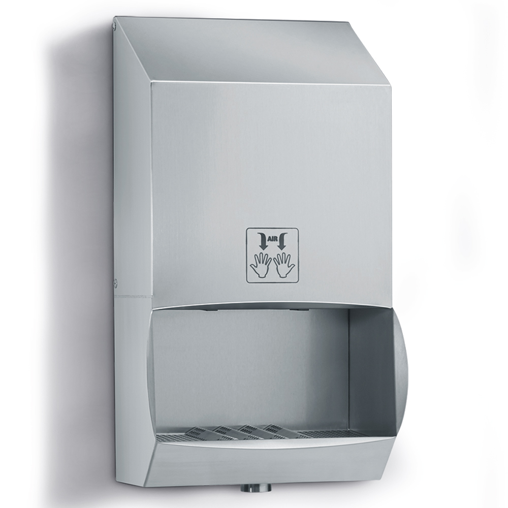 Sèche-mains à haute pression avec évacuation d'eau