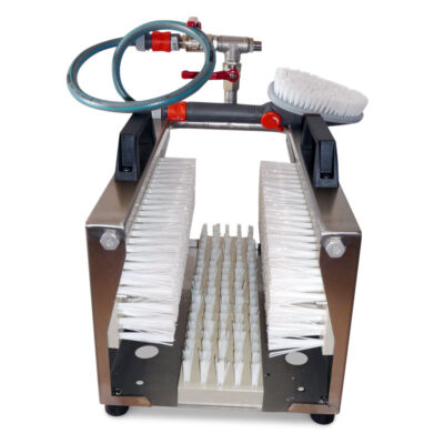 Installation mobile de lave-bottes
