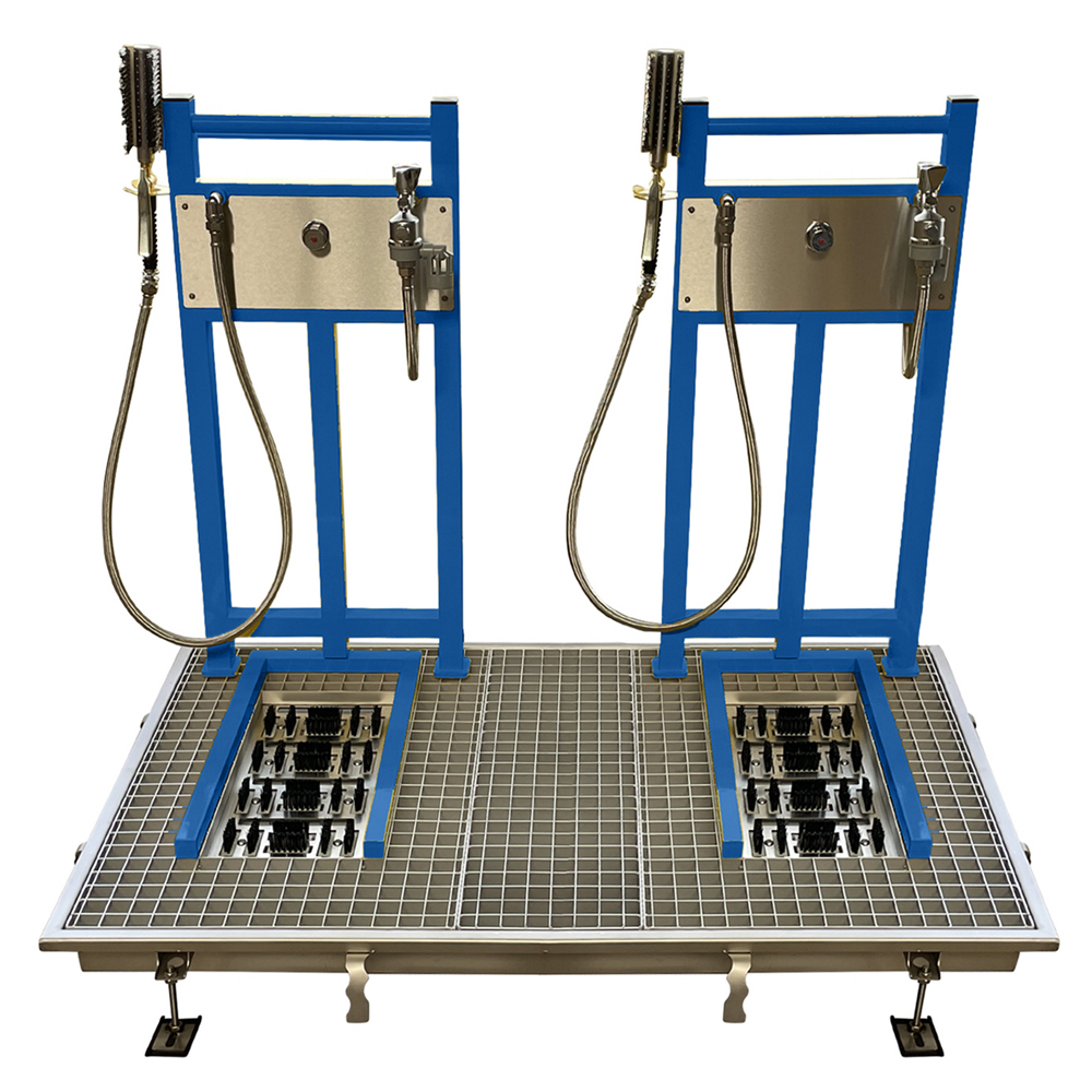 Station de lavage de chaussures de travail, version encastrable extra-plat - Image 2