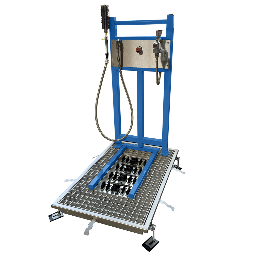 Station de lavage de chaussures de travail, version encastrable extra-plat