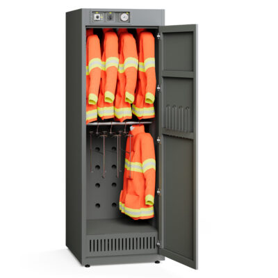 Armoire séchante à air chaud pour 8 vestes de travail et pantalons de travail