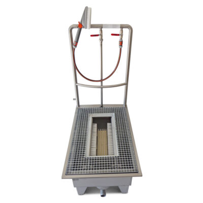 Machine à laver les chaussures en acier inoxydable, version encastrable